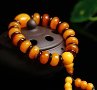 hot sell new pure natural baltic ambers beeswax hand string type with stone diy beads ukraine bracelet bangle