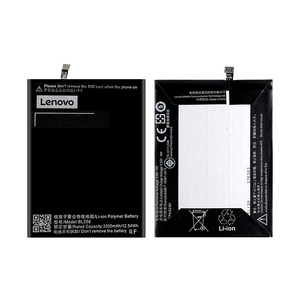 100% Оригинальный аккумулятор BL256 для Lenovo Vibe K4 Note K4note X3 Lite K51c78 A7010 3300 мАч