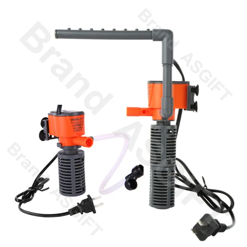 Погружной аквариумный фильтр 3 Вт 5 тихий внутренний насос циркуляция кислорода и