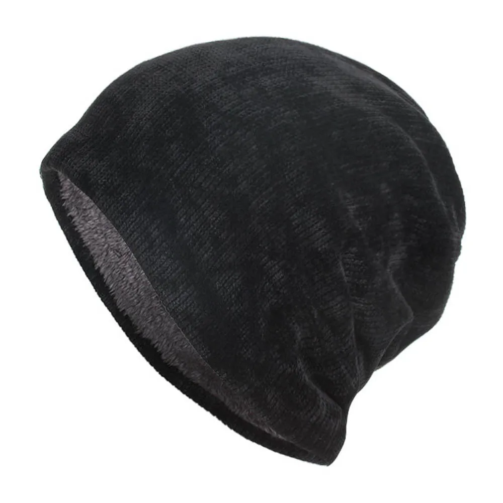Шапка бини Вельветовая унисекс модная зимняя шапка с узором в виде головы