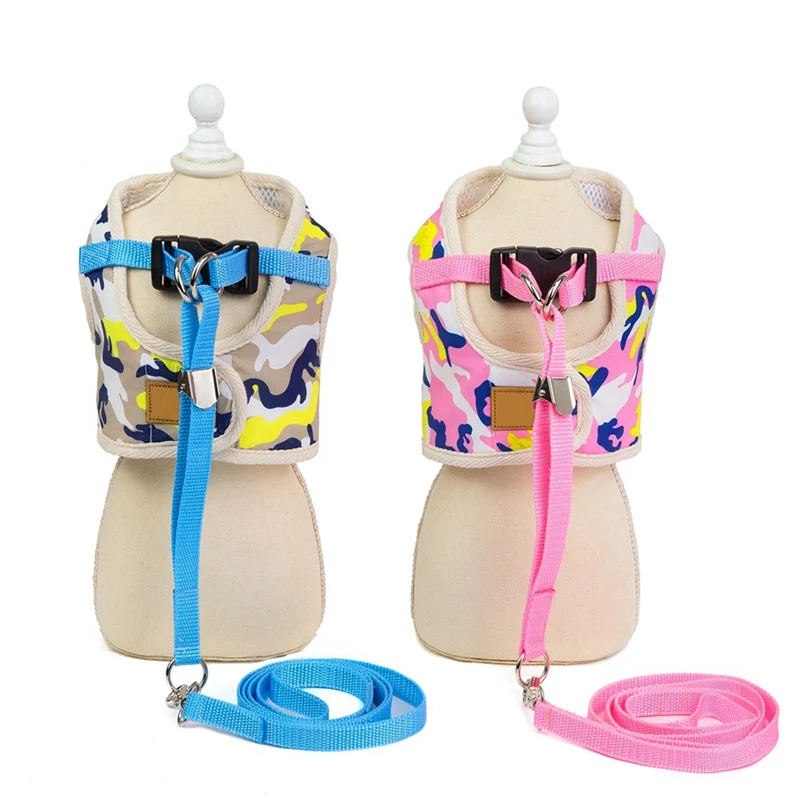 Камуфляжный поводок для собак с регулируемой дышащей сеткой щенков нагрудный