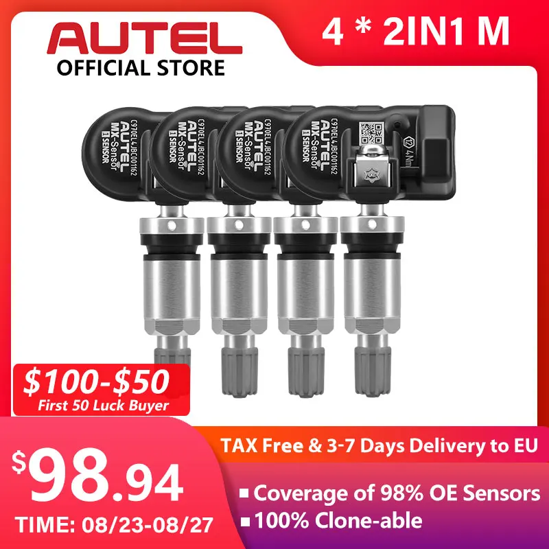 

Autel MX Sensor 433 315MHZ TPMS Sensor Tire Repair Tools Scanner MaxiTPMS Pad Tire Pressure Monitor Tester Programming MX-Sensor