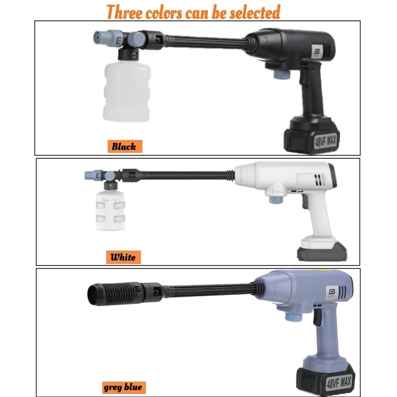 Скидка Беспроводной пистолет для мойки автомобиля высокого давления, 350 Вт, 20000 мАч, 45 бар, Портативная стиральная машина высокого давления для бата...