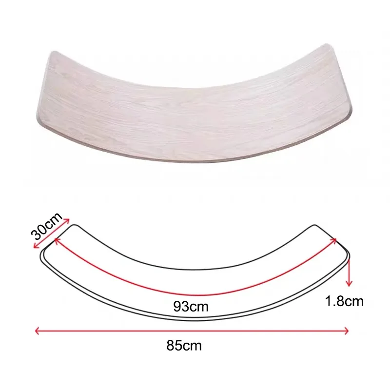 

Wooden Balance Board Audlt Children Curved Seesaw Yoga Fitness Equipment Baby Indoor Outdoor Sports