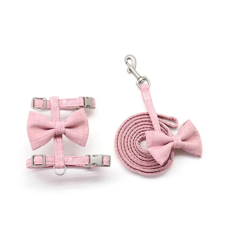 Роскошные милые повязки и поводки для кошек с бантиком Маленькие Средние котят