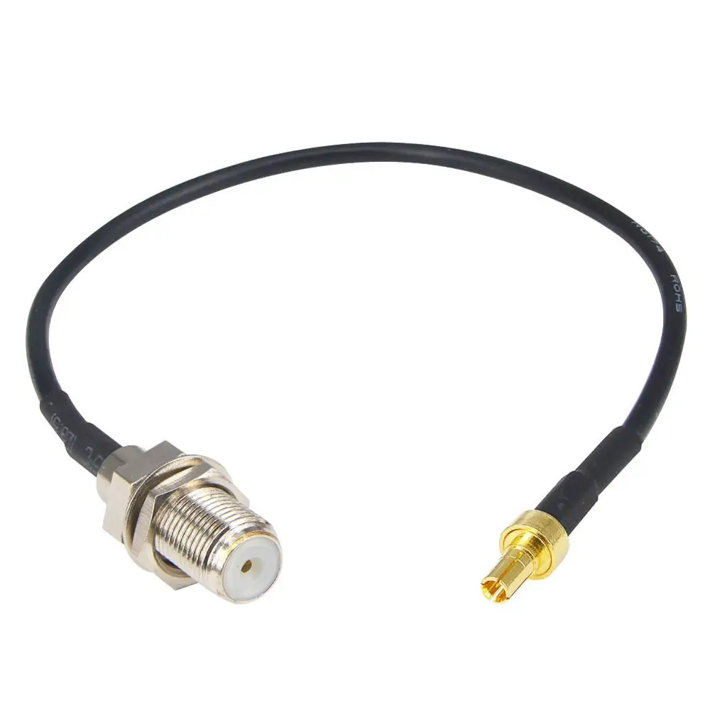 10 шт. RF Coax адаптер F Female to CRC9 штекер прямой Разъем Pigtail удлинитель кабель RG174 20