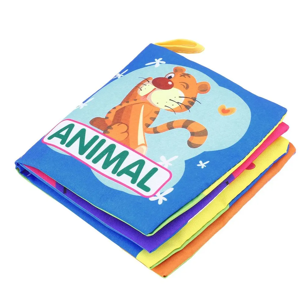 Новорожденные детские тканевые книги Ранние развивающие портативные красочные