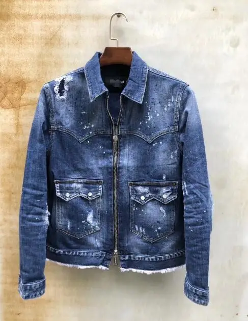 

NEW Men Jeans Ripped for Men Skinny DSQ D2 Jeans Pants Men Jeans Zipper Outwear Man Pants 1 order