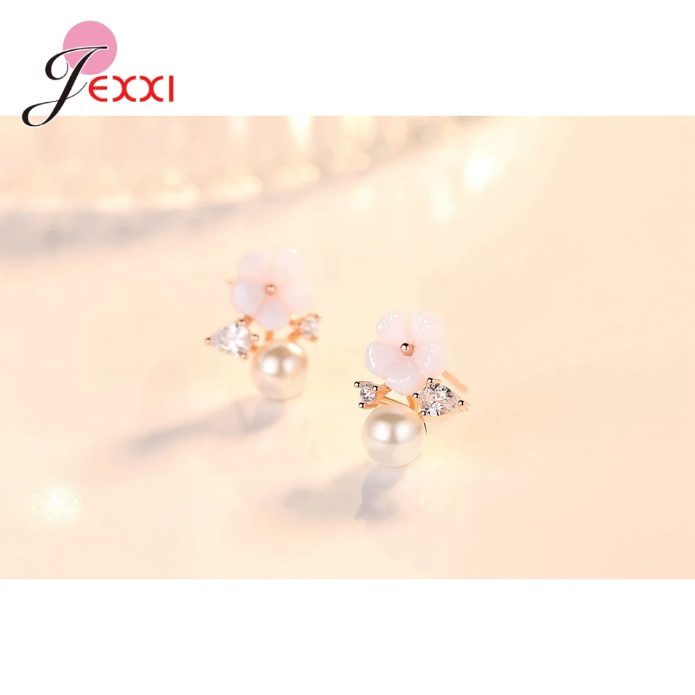 Серьги-подвески женские из серебра 925 пробы с белым жемчугом | Украшения и