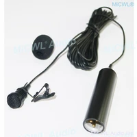 tie clips cardioid condenser lavalier microphones xlr 3pin 48v phantom power mics 5m cable