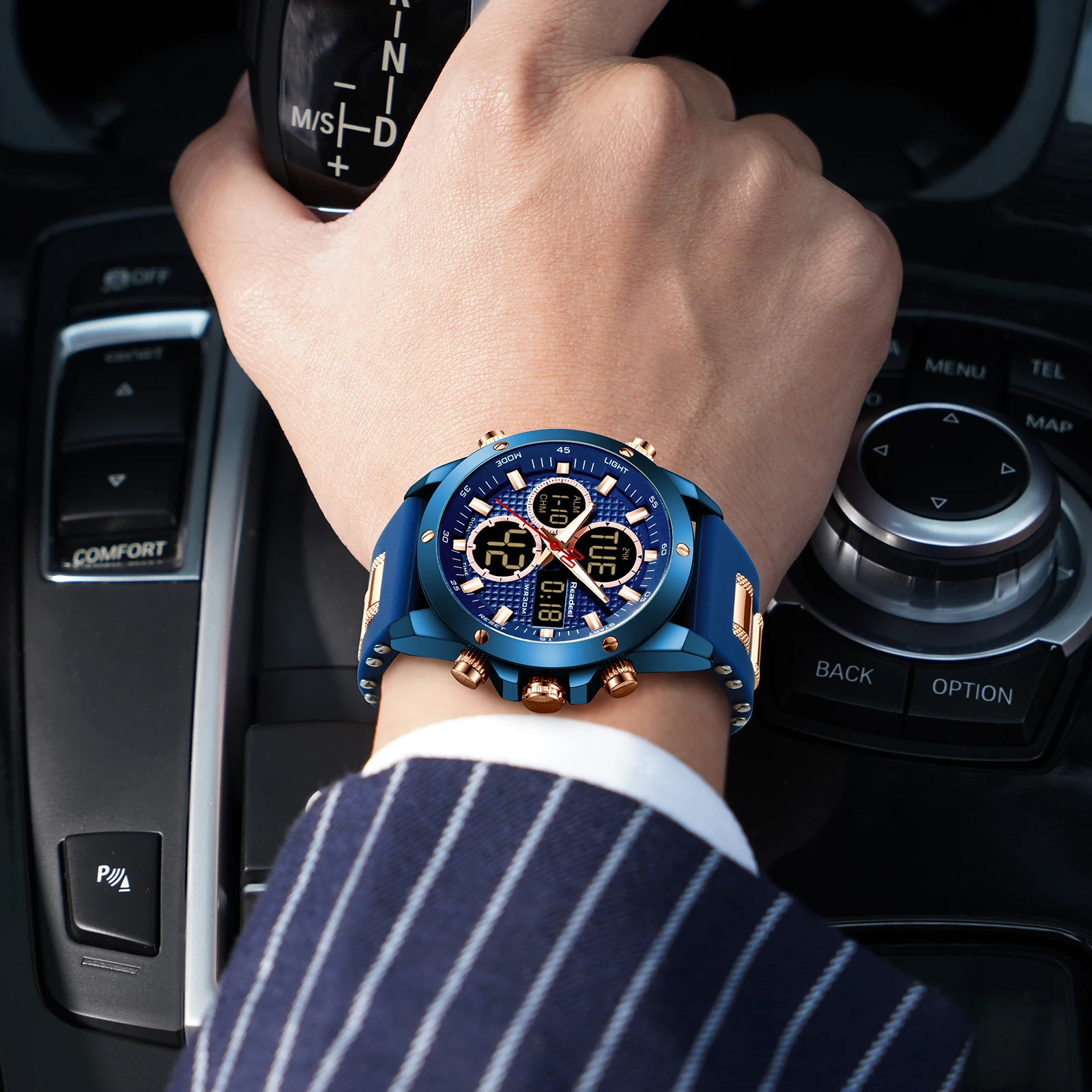 Часы наручные мужские цифровые светодиодные модные брендовые спортивные