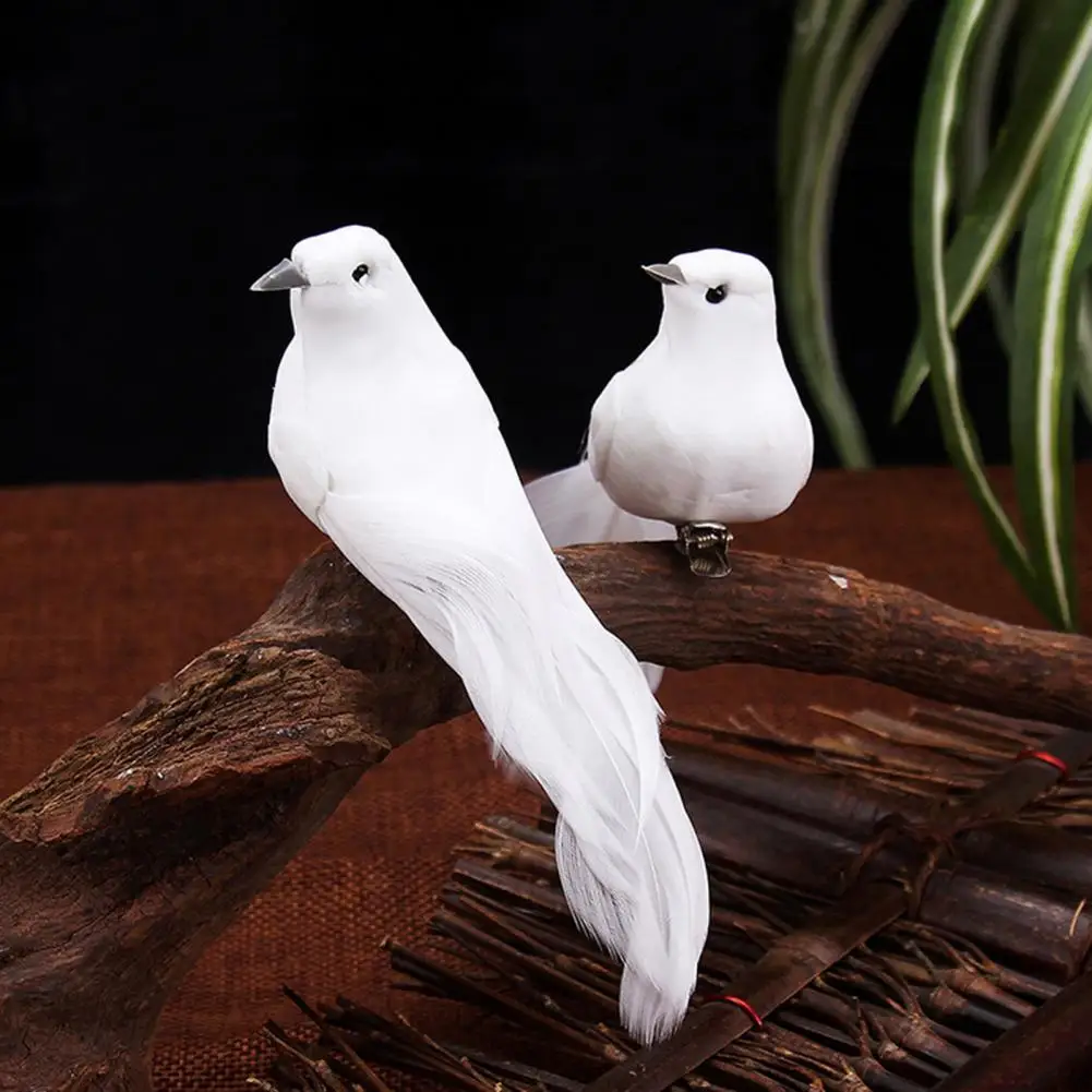

12Pcs Simulation Bird Foam Feather DIY Party Crafts Ornament Artificial Props
