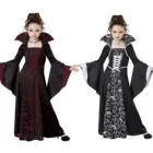 Костюм вампира для девочек, детский костюм на Хэллоуин, костюм ведьмы, костюм для косплея, костюм для представлений на Хэллоуин