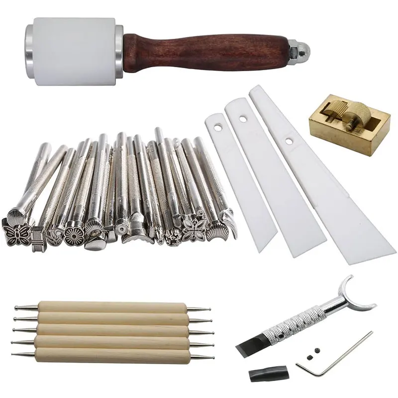 Инструмент для кожевенного ремесла 20 шт. набор инструментов изготовления