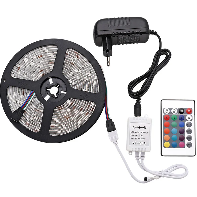 5m RGB IR Control Умный светодиодный светильник с wifi, белый, теплый, белый, RGB, водонепроницаемая светодиодная лента 5050, 5 м, 10 м, 15 м, светодиодный светильник с контроллером wifi - Испускаемый цвет: 5m RGB IR Control
