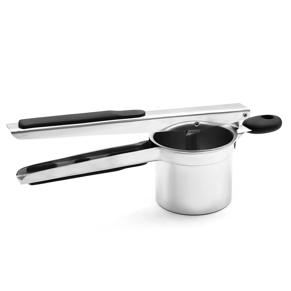 

Kitchen Multifunctional Stainless Steel Potato Garlic Masher Ricer with Vegetable Fruit Press Presser Tool Baby Food Supplement