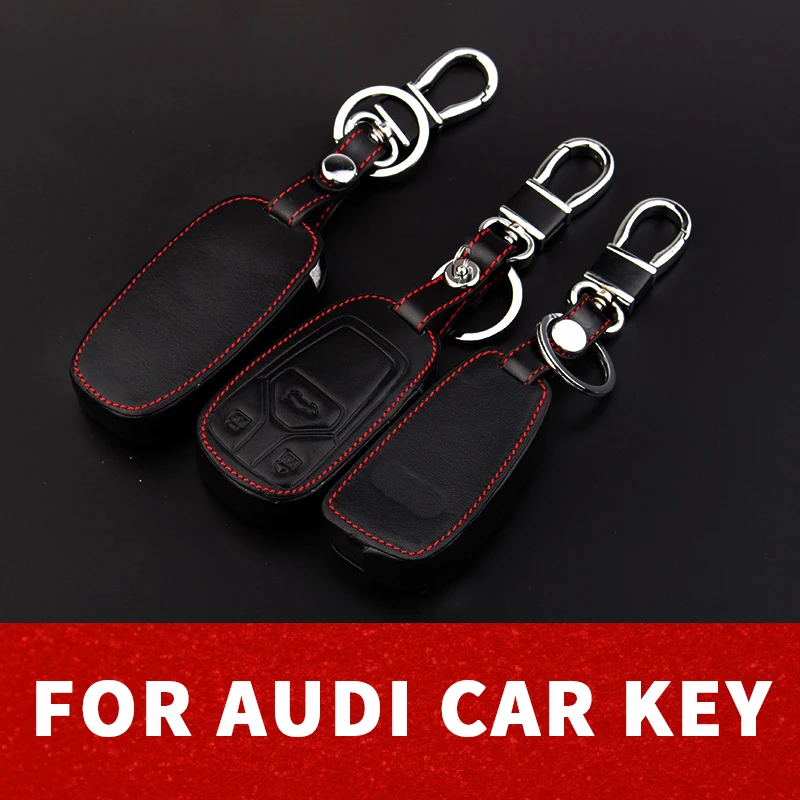 CHEPINFA кожаный чехол для автомобильного ключа Audi A1 A2 A3 A5 A6 A4L A6L Q3 Q5 Q7 TT Q8 A8 Q5L A7 A8L RS3 S5678