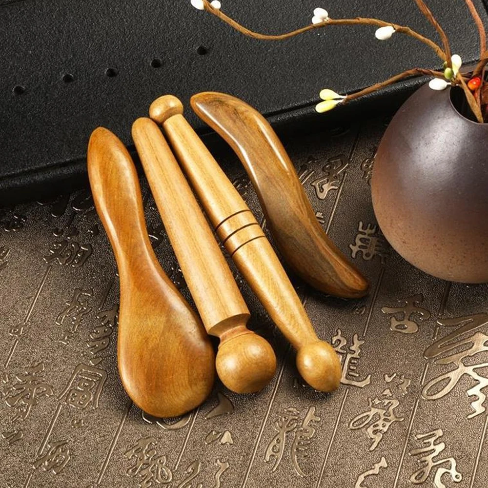 

1Unit Wooden Foot Massager Plantar Gua Sha Plate Wood Scraper for Neck Back Body Guasha Meridian Massage Relaxation Health Care