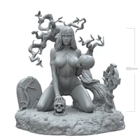 60mm resin model kits female vampire soldier unpainted no color rw 625