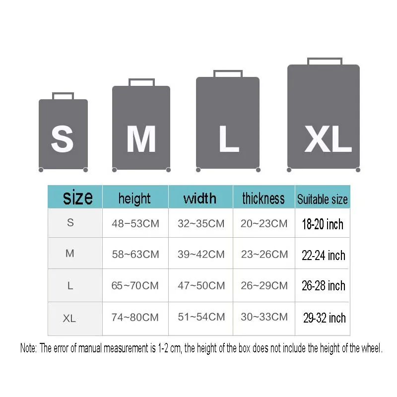 Утолщенные защитные чехлы для чемоданов размером 18 32 дюйма эластичные чемоданы