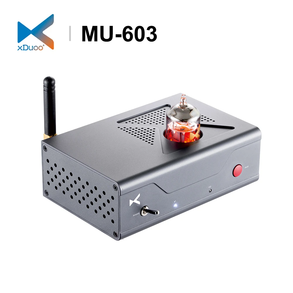 

XDUOO MU-603 ES9018K2M чип Bluetooth 5,1 DAC 12AU7 трубчатый Предварительный усилитель AptX HD/SBC/AAC декодер MU603