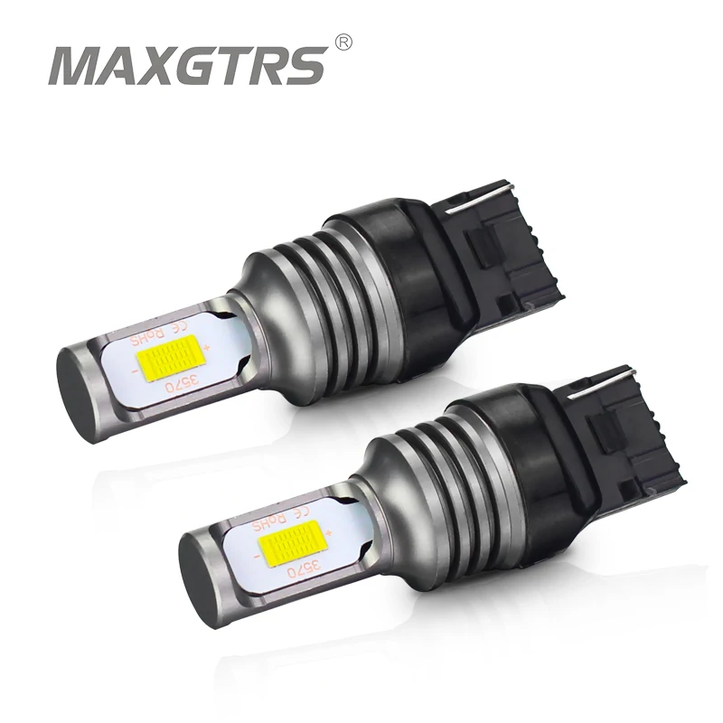 2x7440 7443 W21W WY21W T20 1156 1157 светодиодный Замена лампы для авто спереди или сзади