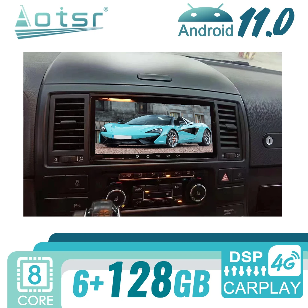 

For Volkswagen Touareg Android 11 Car Radio GPS Navigation Multimedia Player Stereo 2 Din Autoradio Head Unit Screen