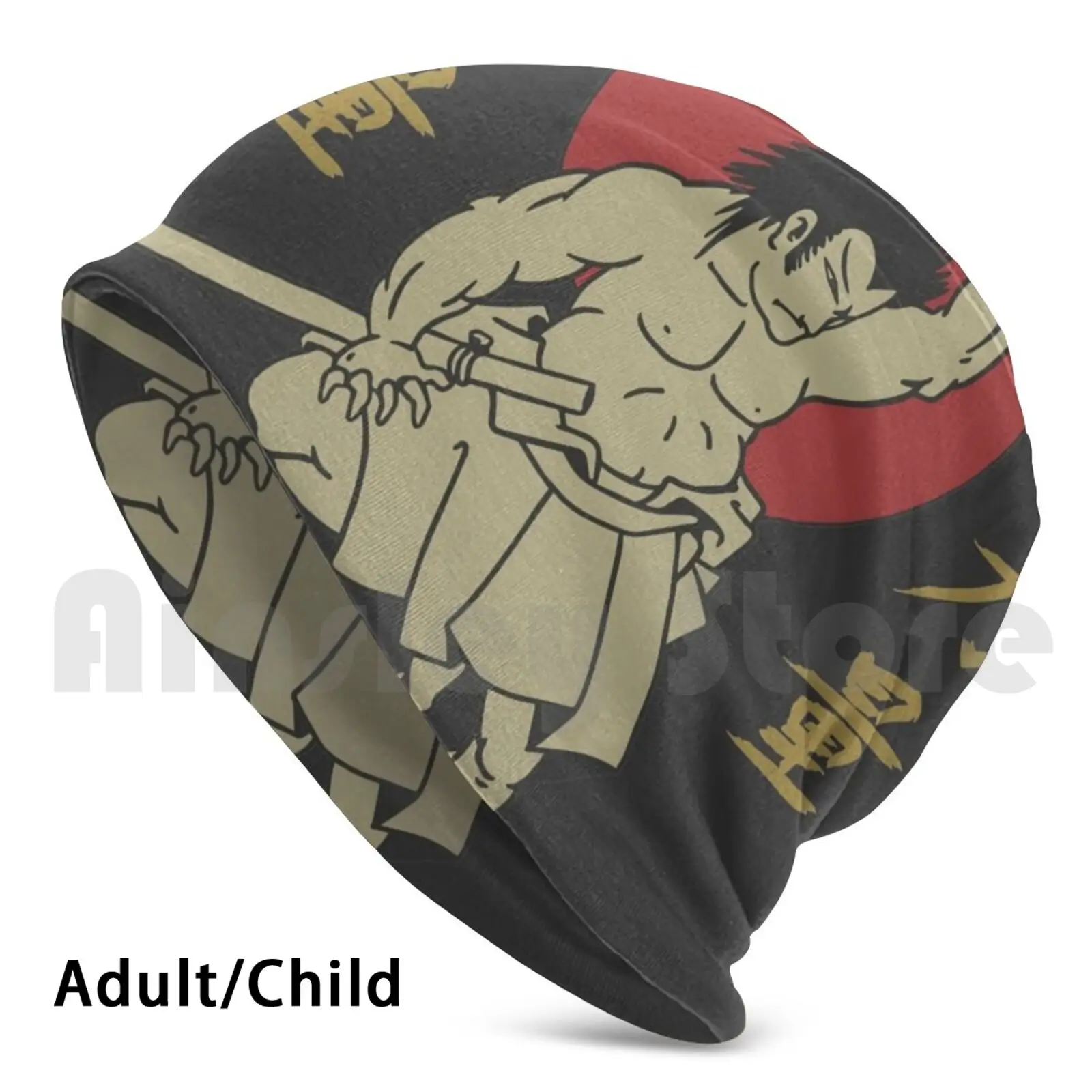 

Ronin Spirit Beanies Pullover Cap Comfortable Japanese Japan Ronin Bushido Ancient Martial Arts Vintage