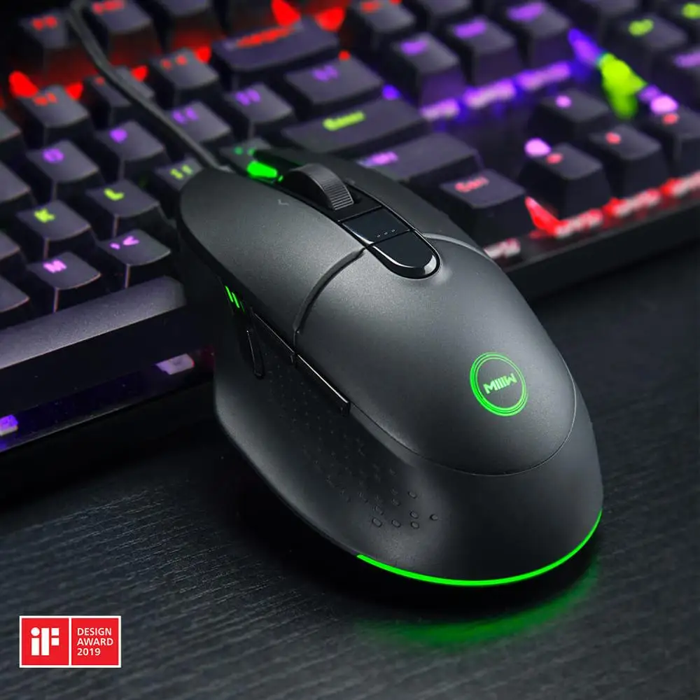 Xiaomi Miiiw 700G Проводная игровая мышь USB 6 программируемых кнопок 7200 dpi цветная RGB с подсветкой компьютерная игровая мышь для геймера