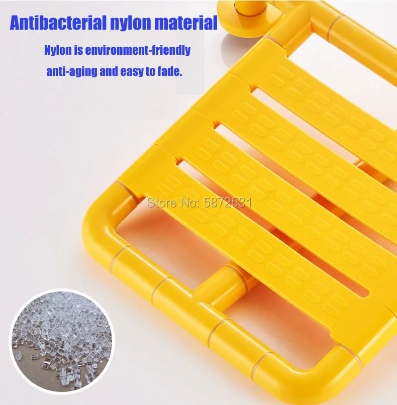 Высококачественный Противоскользящий складной стул для душа в ванную комнату