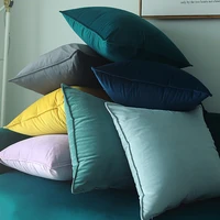 blue cushion cover velvet pillow cover decorative pillow case bedroom living room decoration funda cojines 45x45 home decor