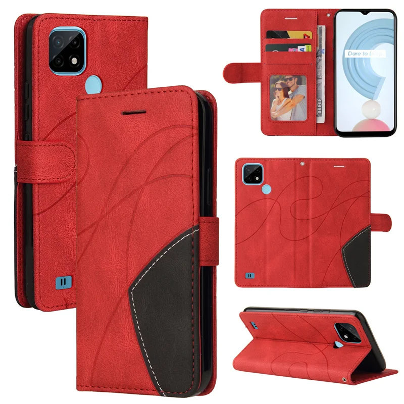 

Case For Realme C3 C12 C15 C20 C21 5 8 Pro V5 V13 X7 GT 5G Cases Flip Walelt PU Leather Bags Cover OPPO F17 F19 PRO Plus Covers