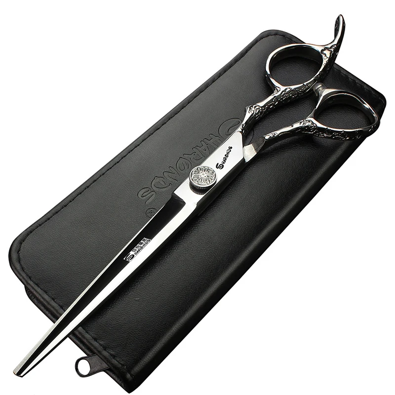 

New 6/7 Inch Japan 440c Steel Professional Barber Scissors Hair Salon Tools Barber Shop Hairstylist Hairdressing Scissors Set