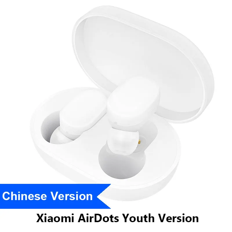 AirDots Youth Xiaomi mi наушники AirDots Bluetooth Red mi TWS, стерео беспроводные наушники-вкладыши, бас наушники, Молодежная версия с mi c Handsfree - Цвет: AirDots Youth