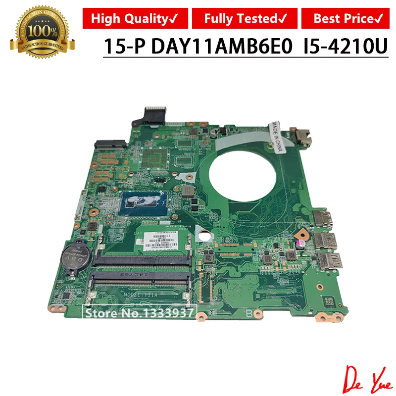 

Материнская плата для ноутбука HP Pavilion 15-P 766469-001 766469-601 766469-501 DAY11AMB6E0 SR1EF DDR3L