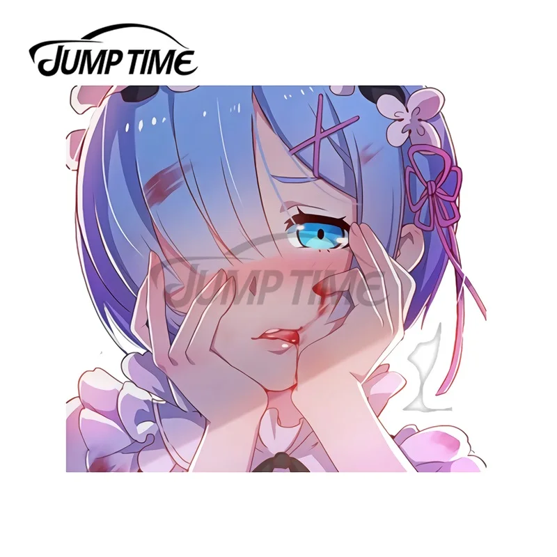 JumpTime 13x11 8 см Re Zero Аниме наклейка на лобовое стекло окна Мультяшные автомобильные