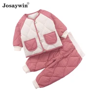 baby clothes children suits boys kids girl winter warm 2 pieces sets toppants thick toddler autumn newborn girl clothes set