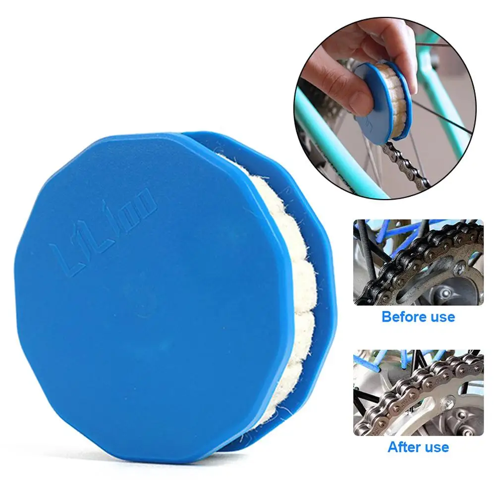 

Bicycle Roller Chain Oiler Lubrication Cycling Gear Roller Cleaner Lubricant Bicycle Chain Repair Tools Bike Chain Cleaning Tool