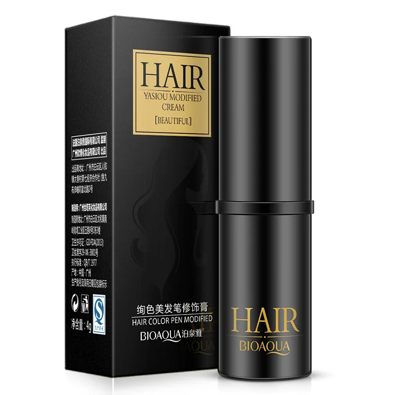 Черная и коричневая помада временная краска для волос крем-краска мягкая быстрая