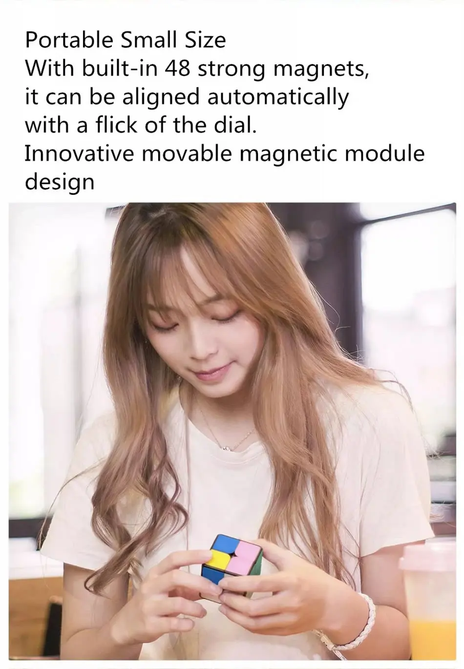 Giiker 2x2x2 Магнитный магический куб i2 Smart Upgrade Super 2x2 AI Bluetooth подключение приложение интеллектуальная Скорость Куб пазл игрушки