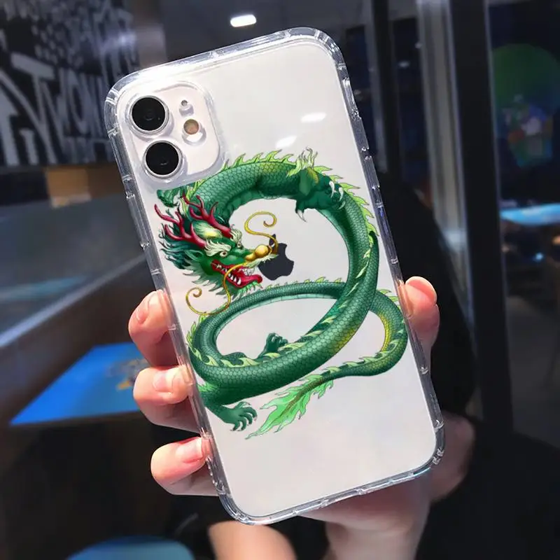 

Cool Chinese Dragon Hot sale Phone Case Transparent for iPhone 11 12 mini pro XS MAX 8 7 6 6S Plus X 5S SE 2020 XR