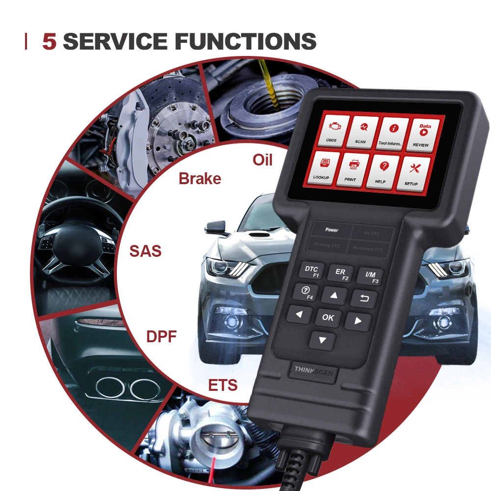 THINKCAR Thinkscan S02 Diagnostic Tool for BMW OBD2 Full System Code Reader Scanner Oil/Brake/SAS/ETS/DPF Car Reset Services | Автомобили