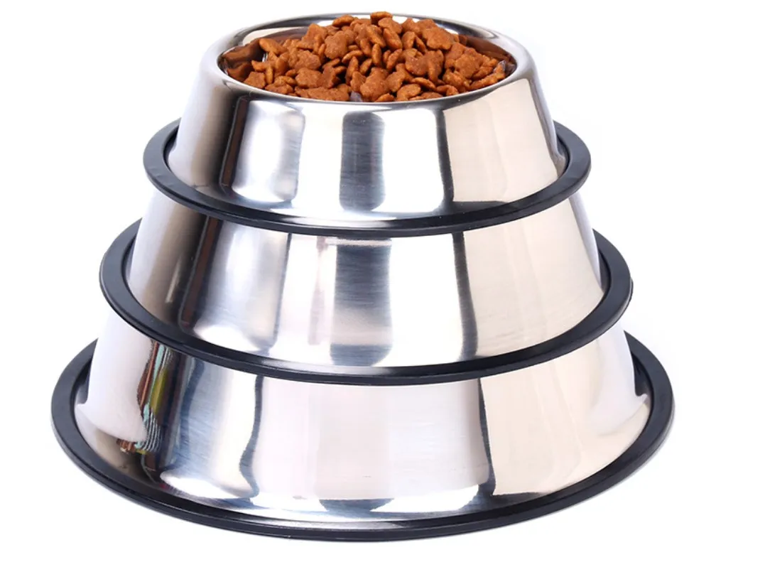Миски для кошек и собак из нержавеющей стали путешествий Фидер кормления миска