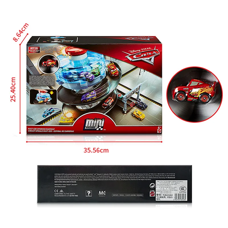 Оригинальные мини машинки Disney Pixar Тачки 3 вращающаяся трек пусковая машина