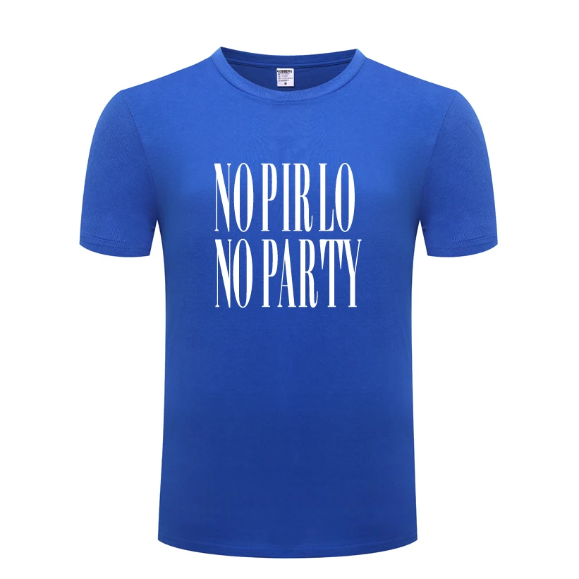Футболка мужская с надписью NO PIRLO тенниска без вечевечерние повседневная майка