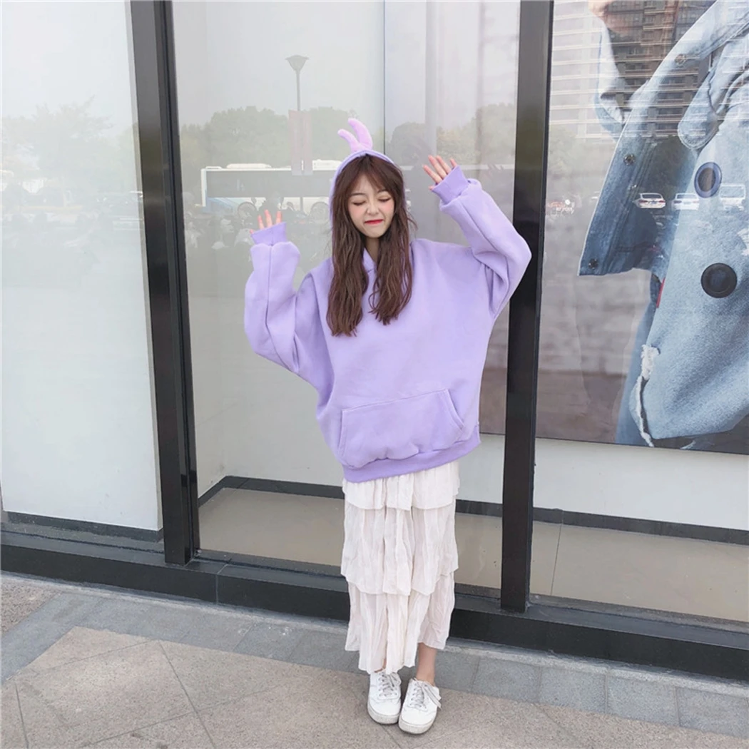 Милая желтая утка толстовки с капюшоном 2019 Новый аккуратный студенческий