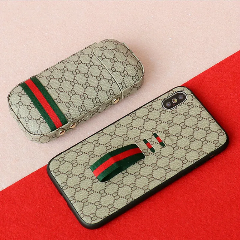 Классический роскошный чехол из искусственной кожи с узором для IQOS 2,4 Plus, высокое качество, анти-осенние Чехлы для электронных сигарет, аксессуары