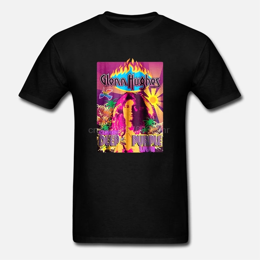 Гленн рубашка Хьюз музыкального мира Тур 2018 концерт футболка унисекс черный S-XXL |