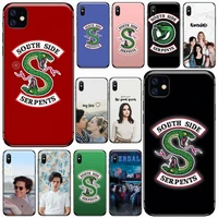 american tv riverdale southside serpent phone cases for iphone 11 12 pro xs max 8 7 6 6s plus x 5s se 2020 xr cover shell funda