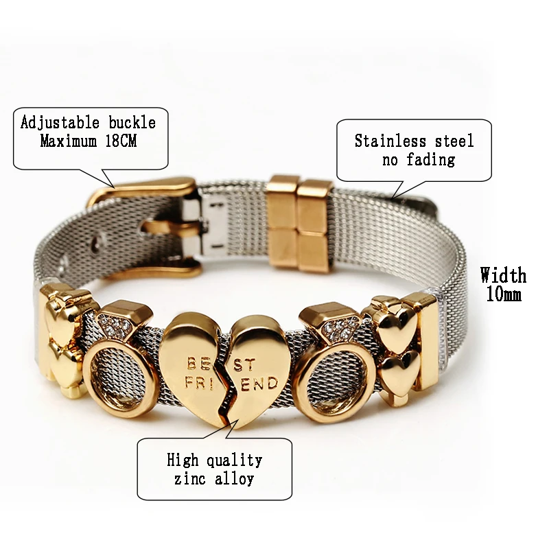 Женские/мужские часы с сетчатым браслетом браслеты для пояса из нержавеющей